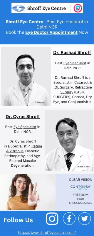 Best Eye Specialist in Delhi NCR | Shroff Eye Centre