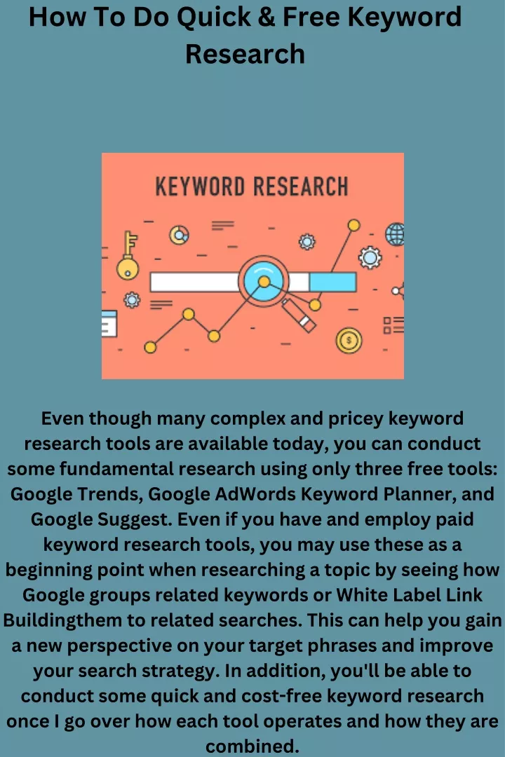 how to do quick free keyword research