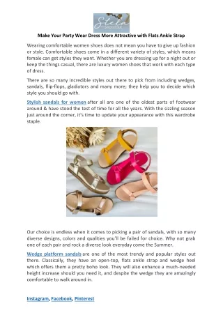 Stylish Sandals for Women
