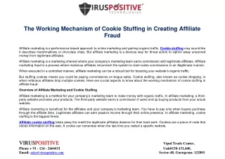 the working mechanism of cookie stuffing