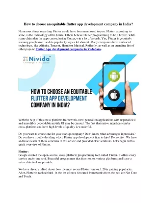 how to choose an equitable flutter