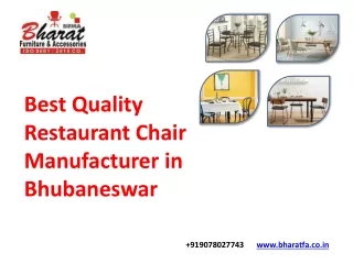 Restaurant Chair Suppliers Bhubaneswar