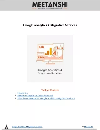 google analytics 4 migration services table