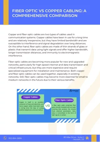 fiber optic vs copper cabling a comprehensive