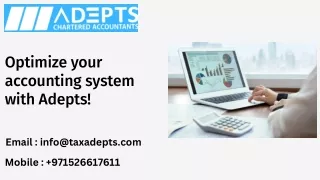 Optimize your accounting system with Adepts!
