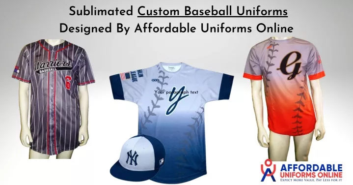 sublimated custom baseball uniforms designed