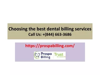choosing the best dental billing services call