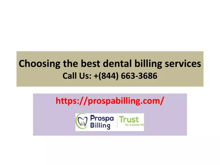 choosing the best dental billing services call