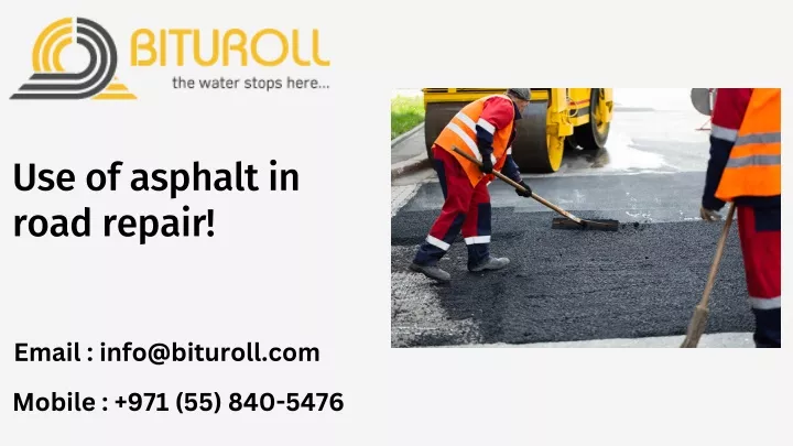 use of asphalt in road repair