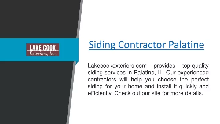 siding contractor palatine