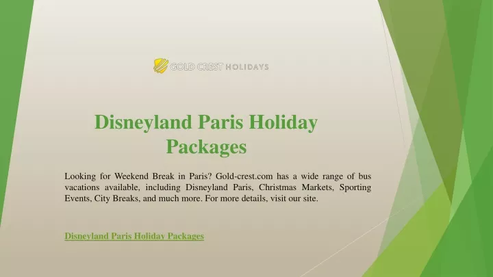 disneyland paris holiday packages