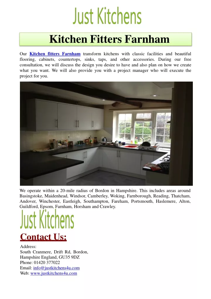 kitchen fitters farnham