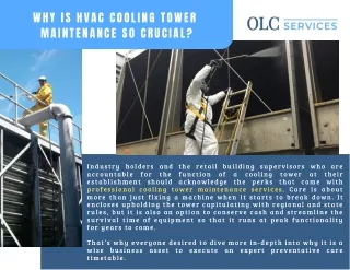 Get The Perfect Cooling Tower Maintenance