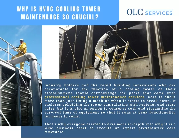 why is hvac cooling tower maintenance so crucial