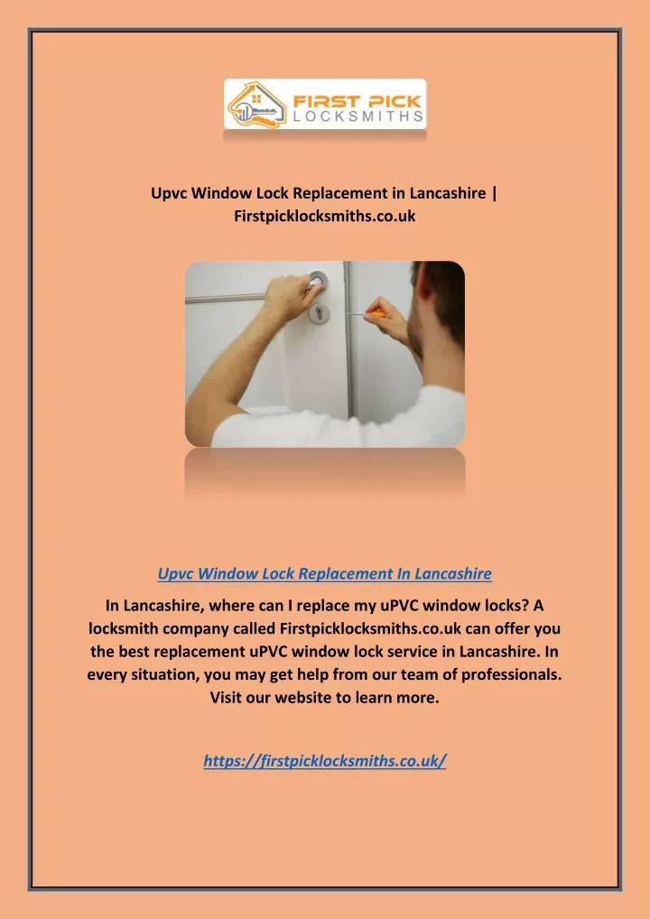 upvc window lock replacement in lancashire
