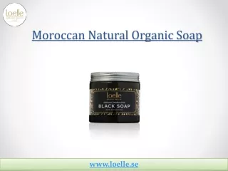 Buy Now The Best Moroccan Natural Organic Soap