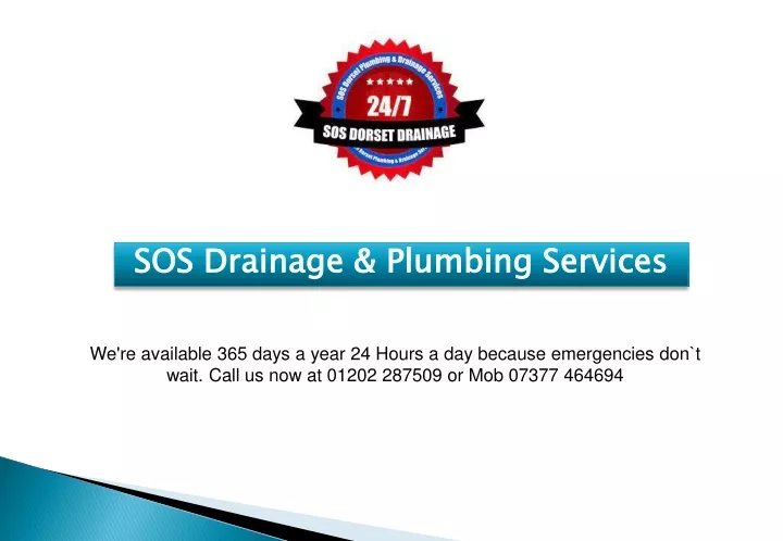 sos drainage plumbing services