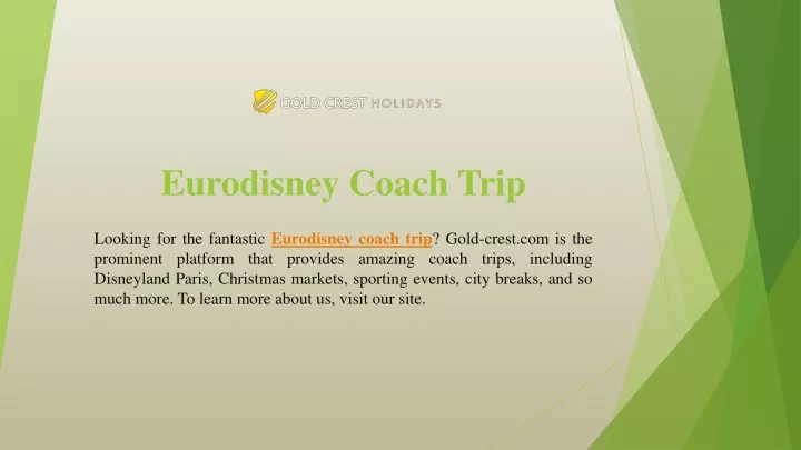 coach trip euro disney