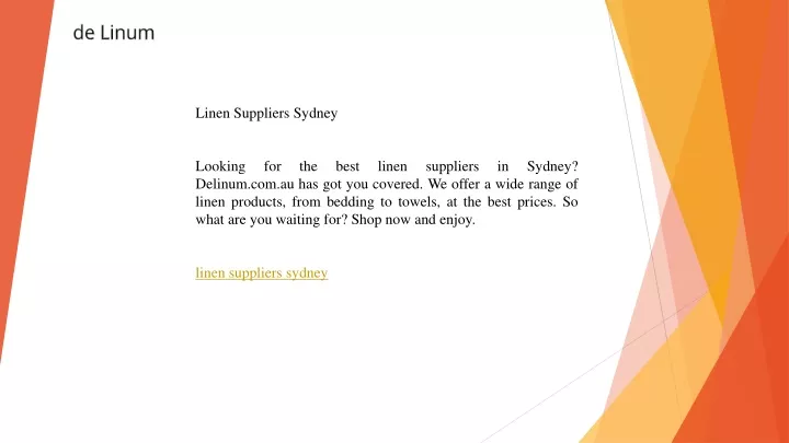 linen suppliers sydney looking for the best linen