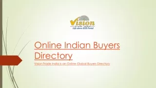 Indian Buyers Directory
