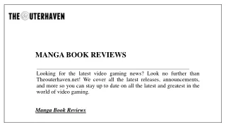 Manga Book Reviews  Theouterhaven.net
