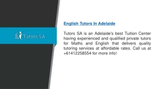 english tutors in adelaide tutors