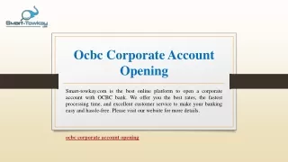 ocbc corporate account opening