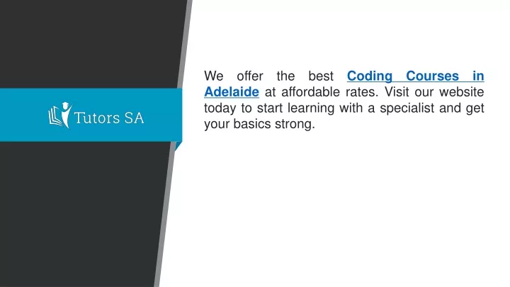 we offer the best coding courses in adelaide