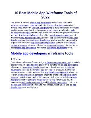 10 best mobile app wireframe tools of 2022