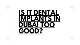 The important Guide about DENTAL IMPLANTS in DUBAI.