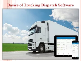basics of trucking dispatch software