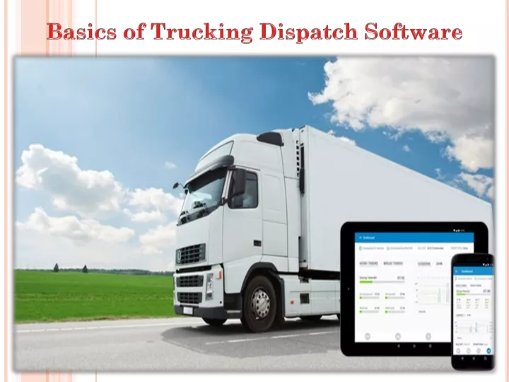 basics of trucking dispatch software