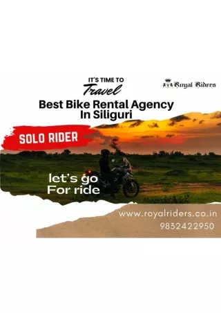 Bike on hire in Siliguri