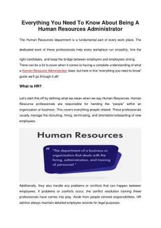 everything you need to know about being a human