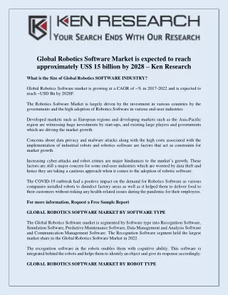 global robotics software market is expected