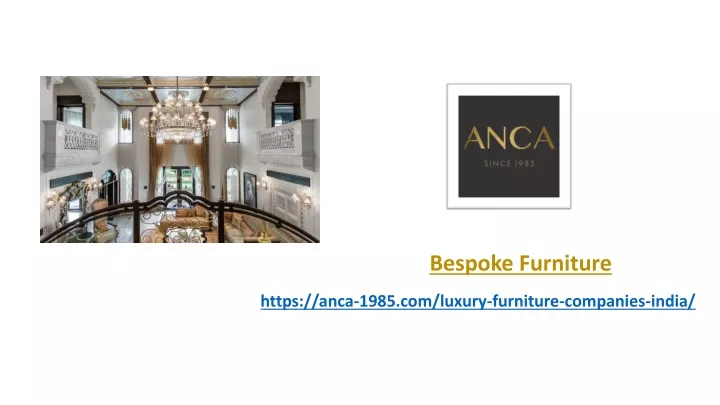 bespoke furniture