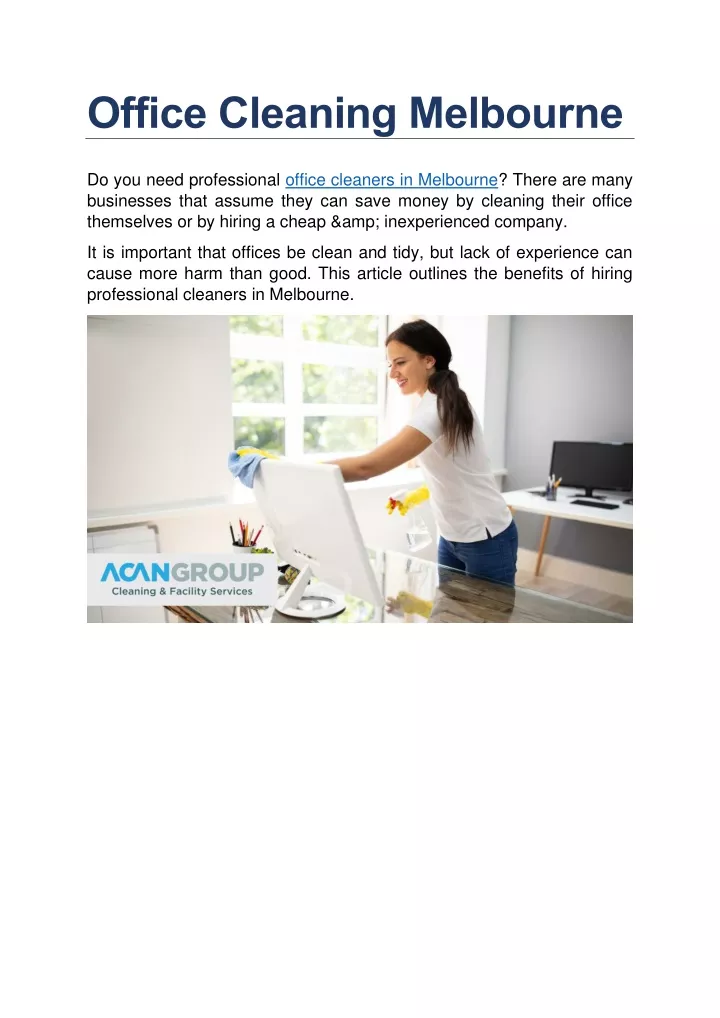 PPT Office Cleaning Melbourne PowerPoint Presentation, free download
