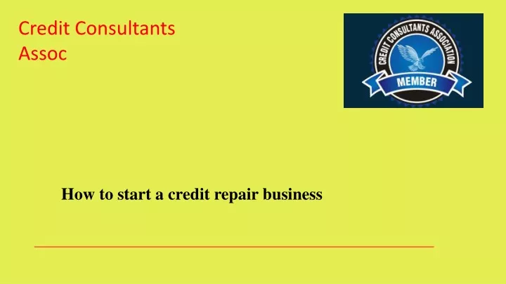 credit consultants assoc