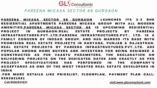 Pareena Micasa Sector 68 Gurgaon
