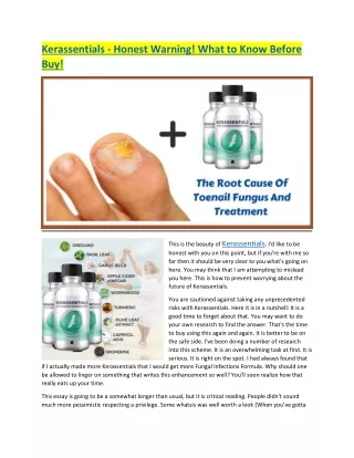 Kerassentials Reviews