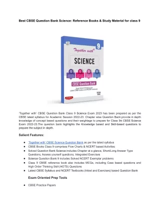 best cbse question bank science reference books