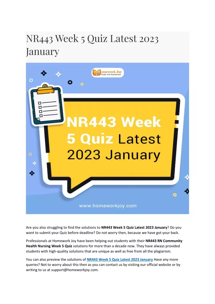 nr443 week 5 quiz latest 2023 january