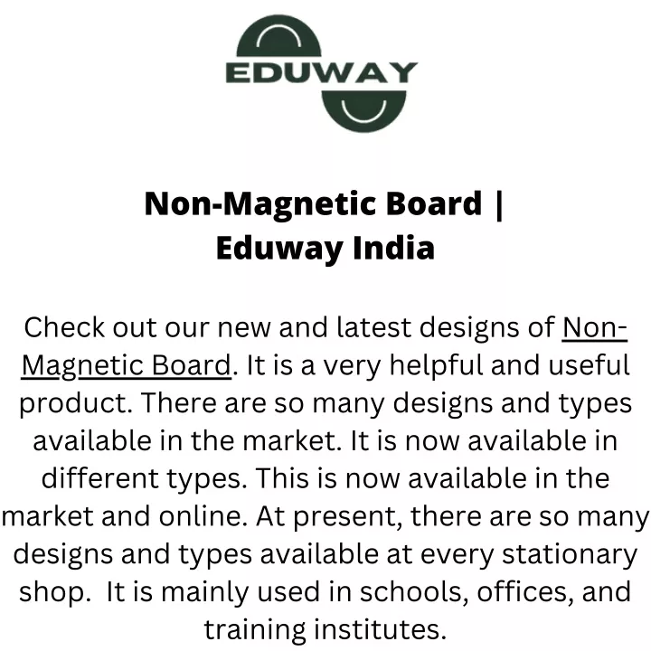 non magnetic board eduway india