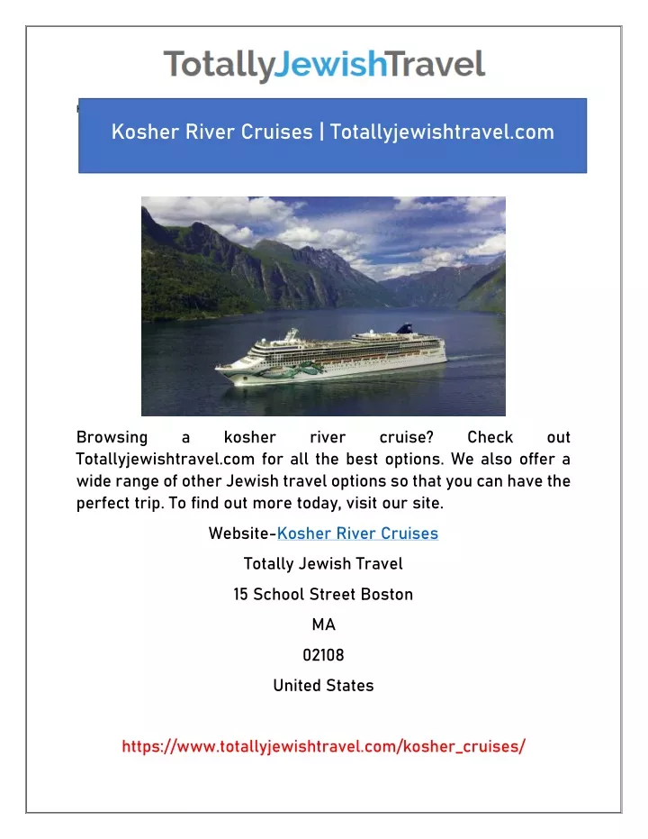 kosher river cruises totallyjewishtravel