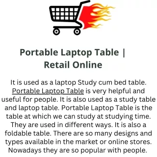 Portable Laptop Table  Retail Online