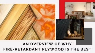 Why Fire Retardant Plywood is Best