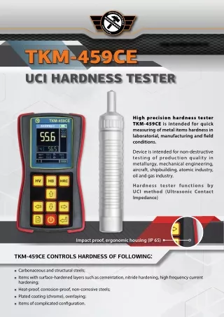 Portable  UCI Hardness tester  TKM459CE