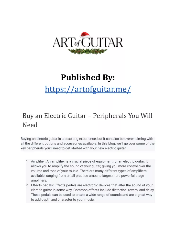 published by https artofguitar me