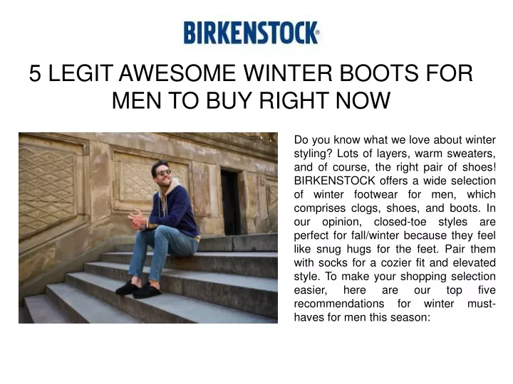 5 legit awesome winter boots for men to buy right now