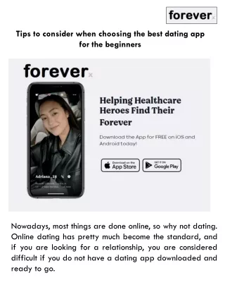 tips to consider when choosing the best dating